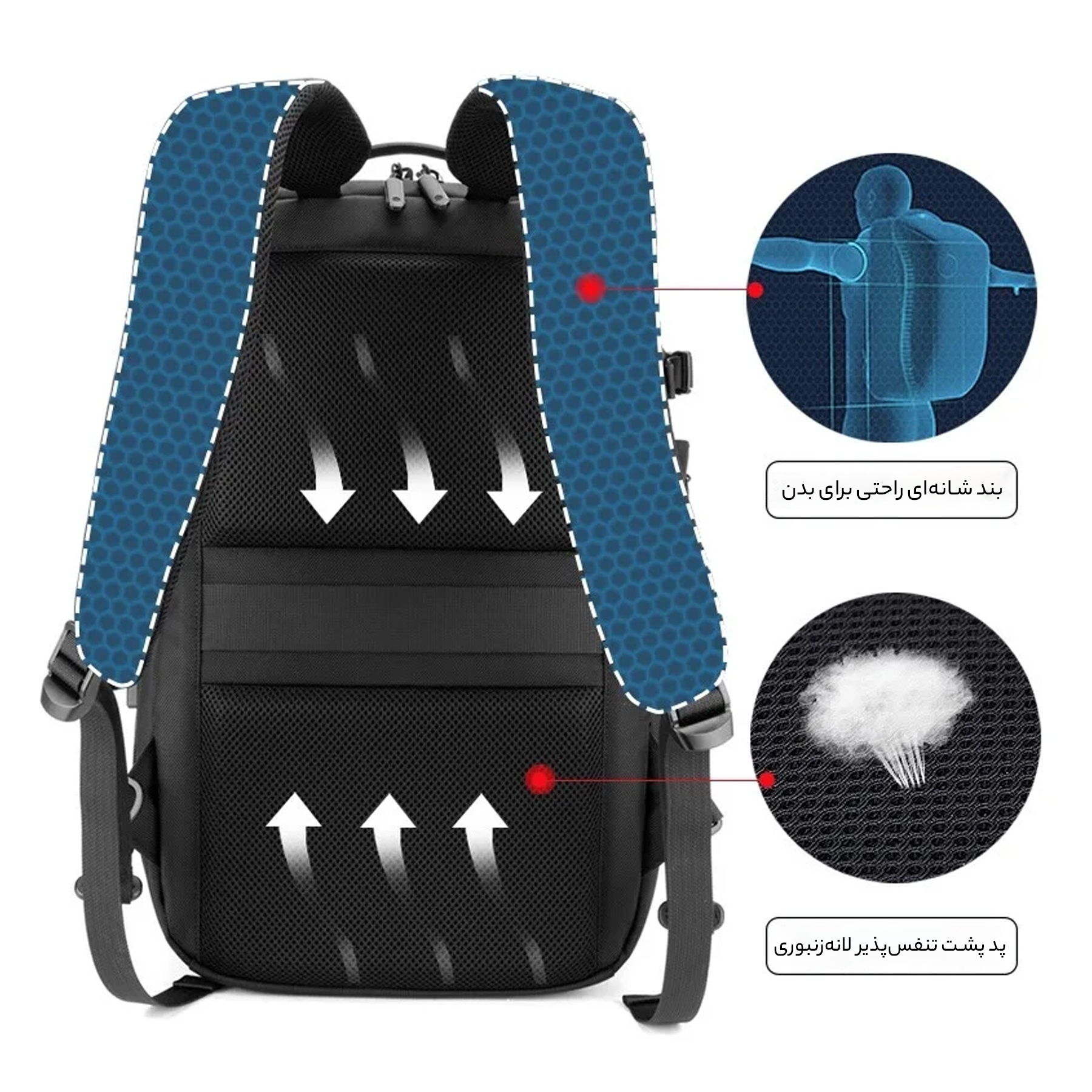کوله پشتی آرکتیک هانتر کد B00382 Arctic Hunter