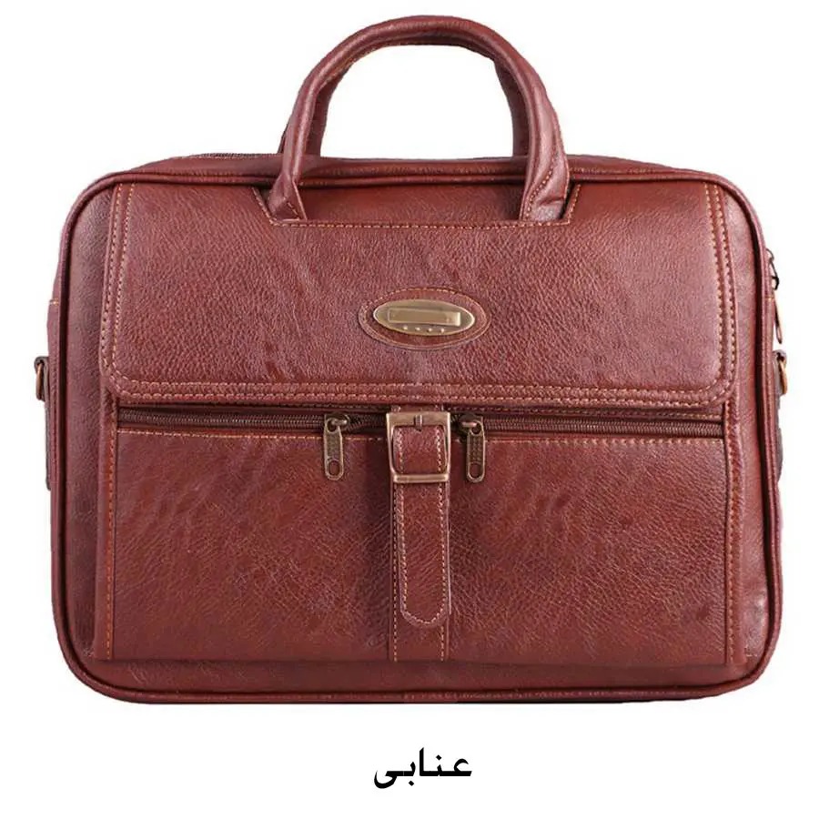 کیف اداری تک سگک دو زیپ مدل 003