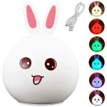 چراغ خواب خرگوش cute سیلیکونی 865-9 مدل 15542