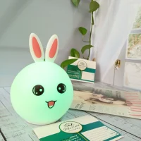 چراغ خواب خرگوش cute سیلیکونی 865-9 مدل 15542 - Image 2