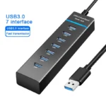هاب 7 پورت USB 3.0 مدل 307 کد TURBO SPEED