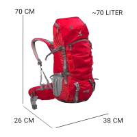 کوله پشتی کوه و سفر دیوتر مدل DEUTER-DTR190(70 LITER) - Image 4
