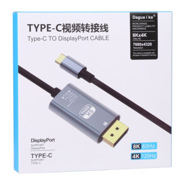 کابل تبدیل Type-C به Displayport به DP با فرکانس ۶۰ هرتز TD0018K - Image 3