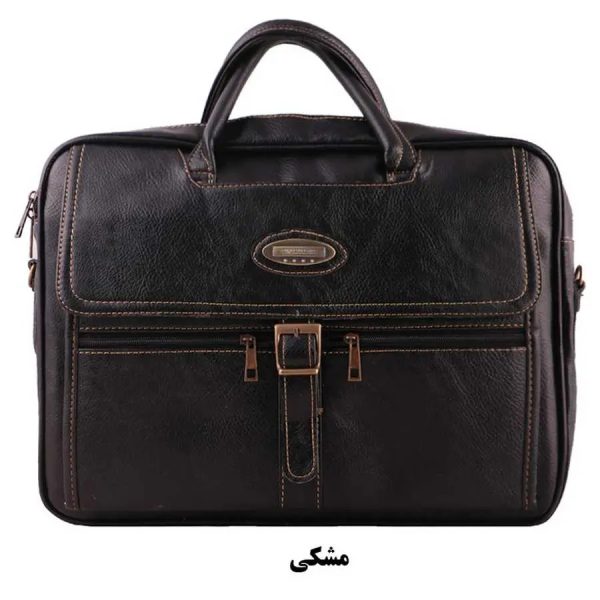 کیف اداری تک سگک دو زیپ مدل 003 - Image 4