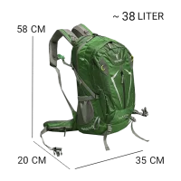 کوله پشتی کوه و سفر پکینیو مدل PEKYNEW-PKN170(38 LITER) - Image 2