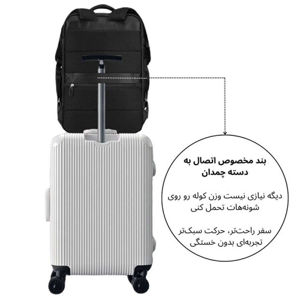 کوله پشتی لپتاپ بنج مدلBange BG-1801 - Image 10