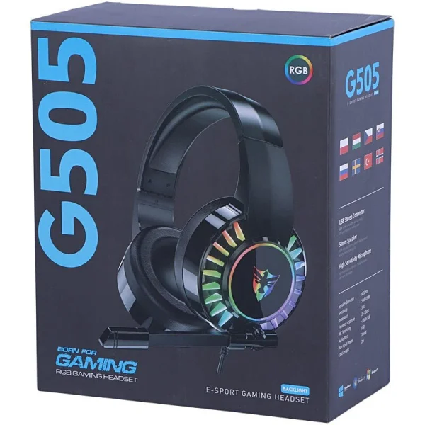 هدست گیمینگ RGB برند E-sport مدل G505 - Image 10