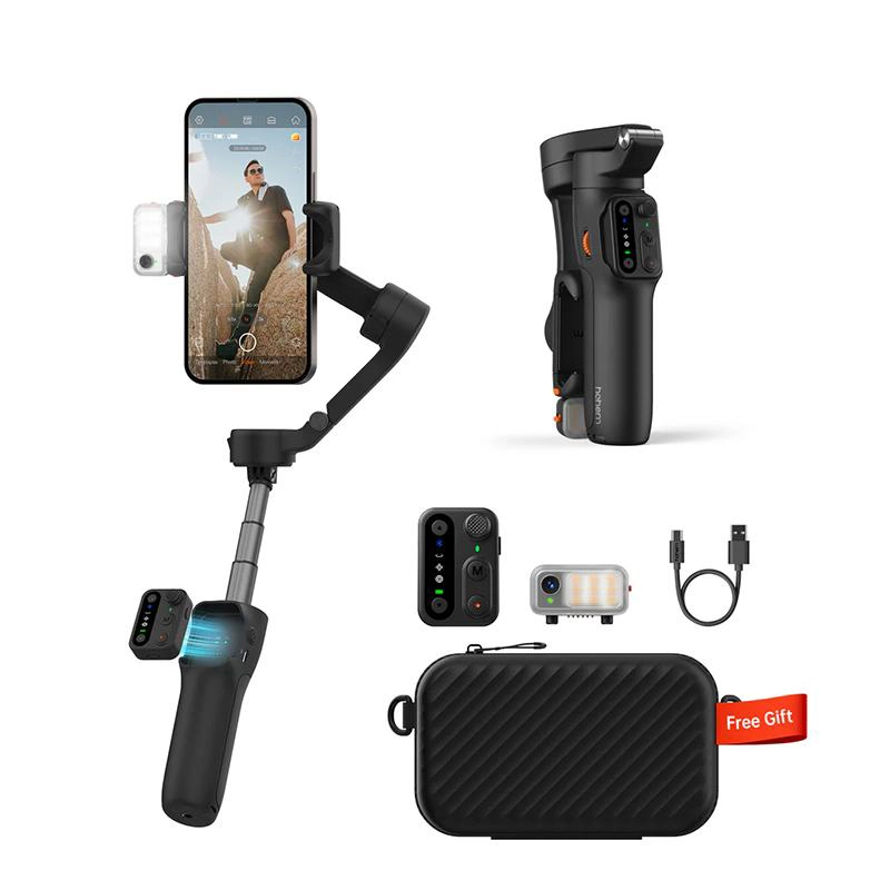 گیمبال سه‌محوره هوهم مدل iSteady V3 | تثبیت حرفه‌ای ویدیو با ردیابی هوش مصنوعی