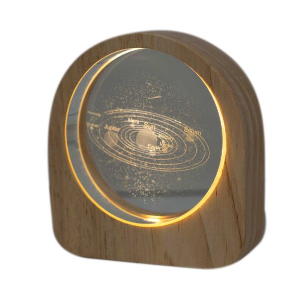 چراغ خواب کریستالی با قاب چوبی مدل منظومه شمسی کد 7-982907 چراغ خواب کریستالی با قاب چوبی مدل منظومه شمسی کد 7-98290
