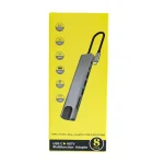 هاب 8 پورت Type-C به USB-C کینگ دام
